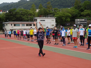 神戸マラソンランナー応援イベント野口みずきさんアシックスランニング教室2