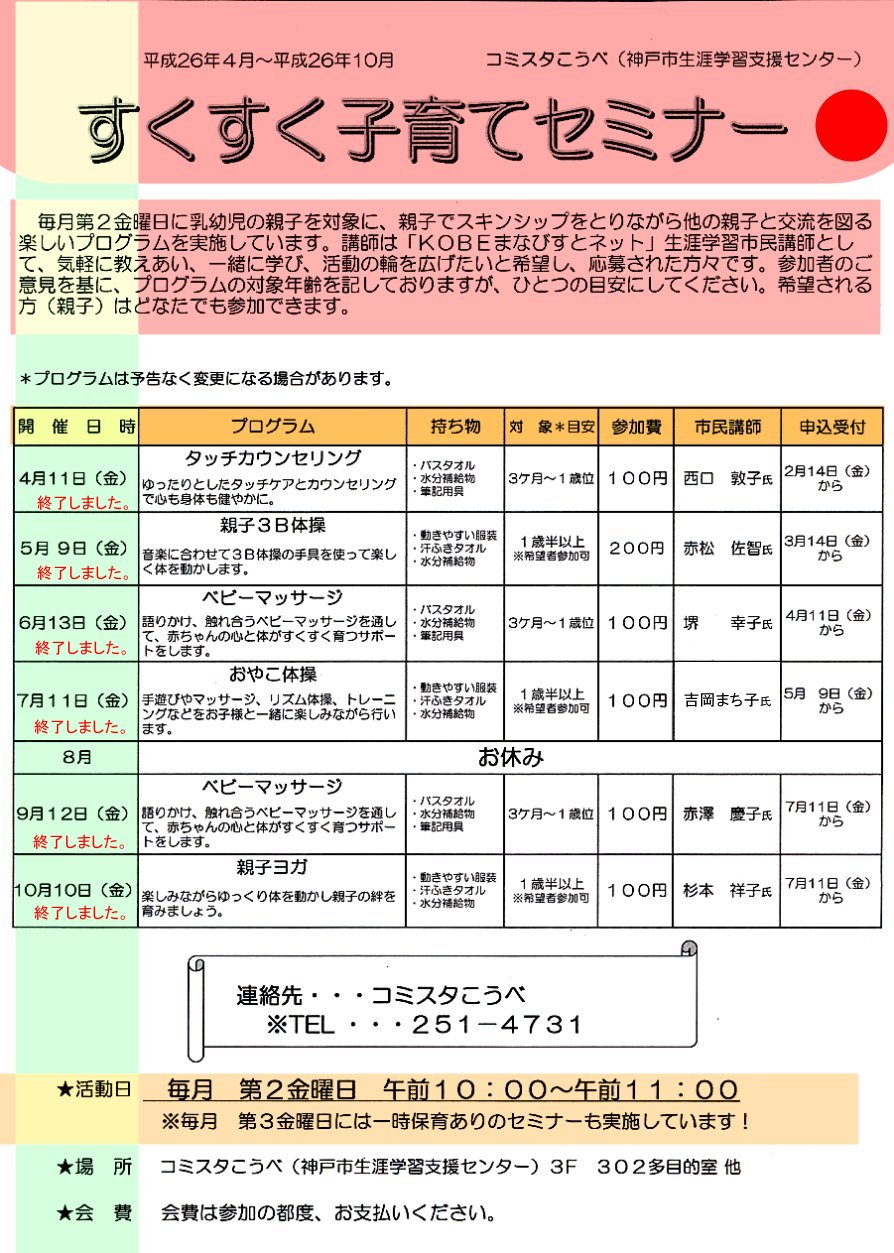 平成26年4月〜平成26年10月