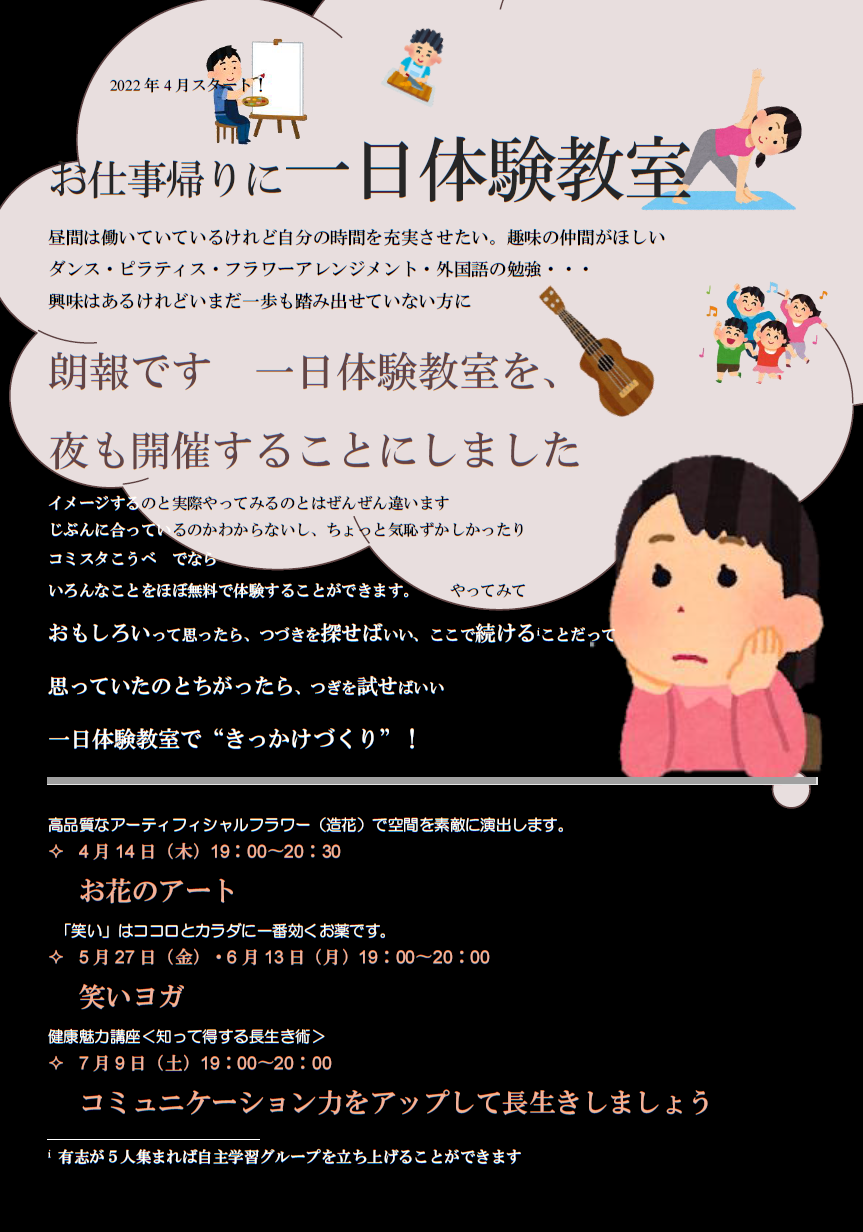 協会ページにも表示 新着情報 神戸市生涯学習支援センター コミスタこうべ