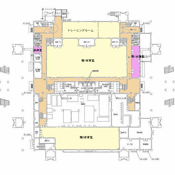 体育館平面図 施設概要 神戸市立中央体育館 体育館平面図 施設概要 神戸市立中央体育館