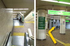 JR新神戸駅から（地下鉄経由）からポートライナー乗り場までの案内5
