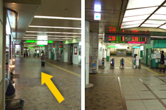JR新神戸駅から（地下鉄経由）からポートライナー乗り場までの案内6