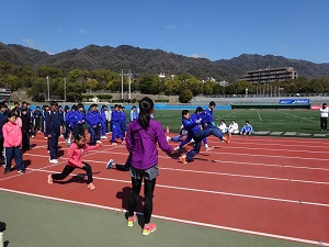 小林祐梨子さんのランニングクリニックの様子2