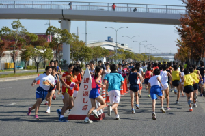 中学生3.0km折り返しの写真